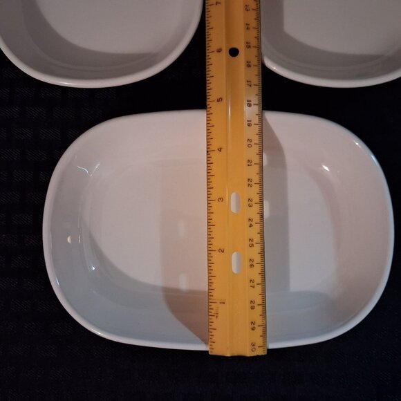 Corning Ware White Sidekick Oven Microwave Serving Dish P-140-B Set of 3 EUC - Picture 9 of 9